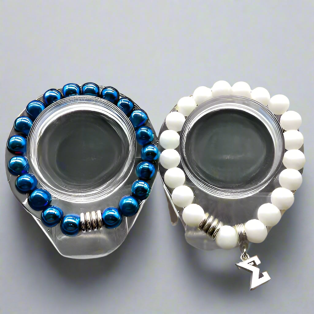 Blue Hematite Jade Bracelets