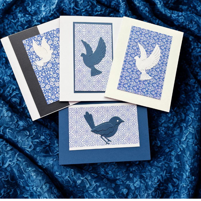 Doves in Flight Note Card Set1