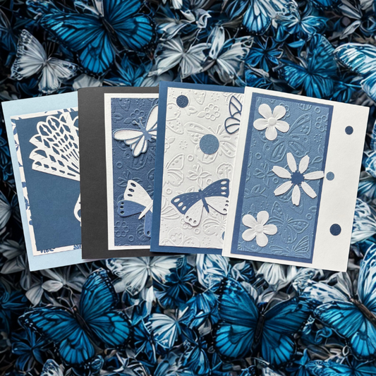 Embossed Blooms and Butterflies Note Cards1