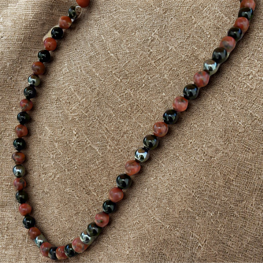 Gemstone Spiritual Protection Necklace, Peace N Beads