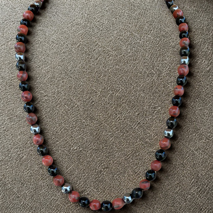 Gemstone Spiritual Protection Necklace, Peace N Beads