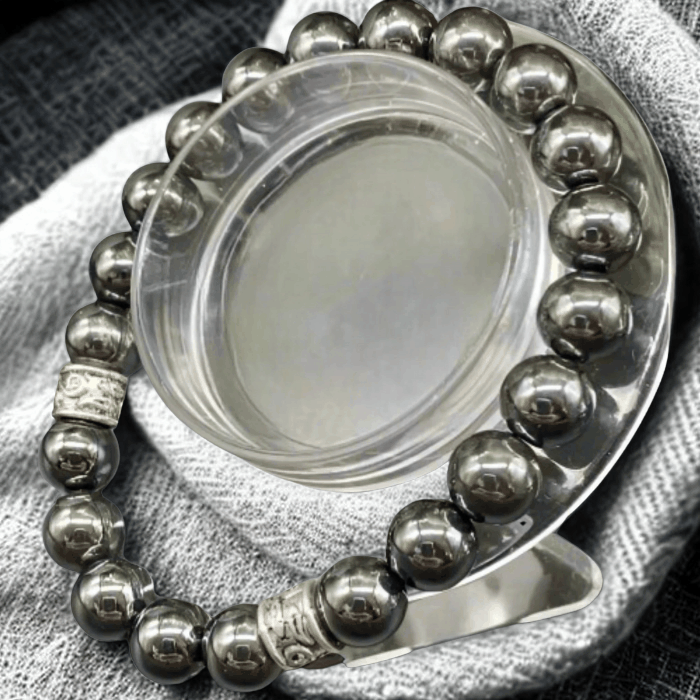 Natural Hematite Grounding Gemstone Bracelet2