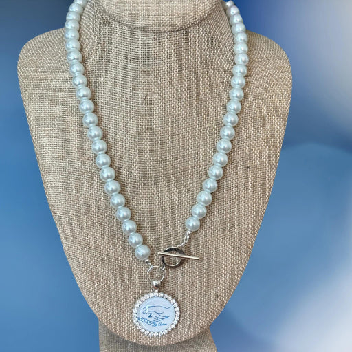 Necklaces - Amicae Pearl Charm Necklace
