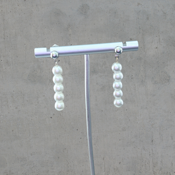 Long Stud Drop Earrings