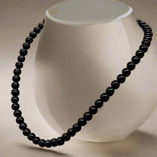Black Onyx Necklace-Peace N Beads Design