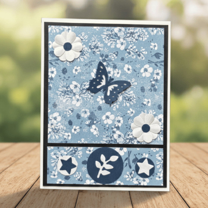 Loves Gentle Petals Card Note Set featuring floral design with butterfly and decorative elements