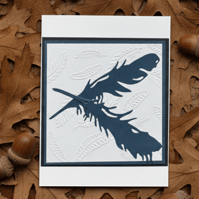 Elegant note cards featuring The Language of Leaves Earths design with embossed leaf patterns