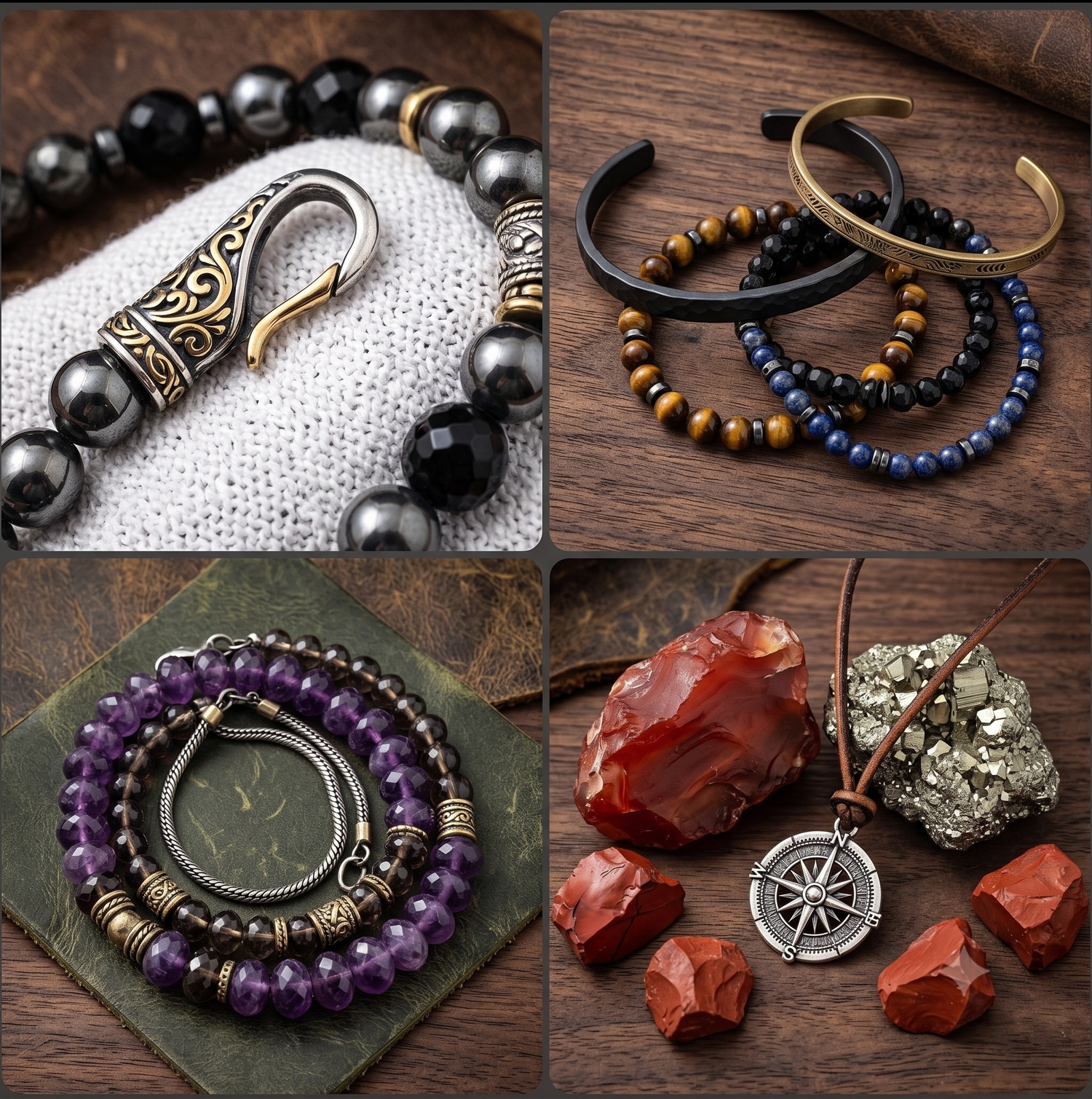 Mens Jewelry Collection, Peace N Beads