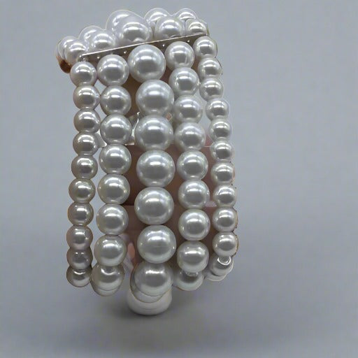 Bracelets - 5 Strand Pearl Bracelet