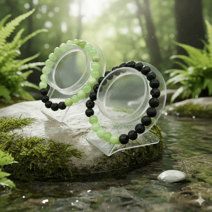 Genuine Green Calcite Gemstone Heart Chakra Bracelets