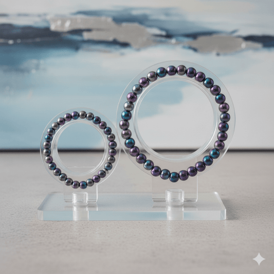 Rainbow Hematite Stone Bracelet | Peace N Beads