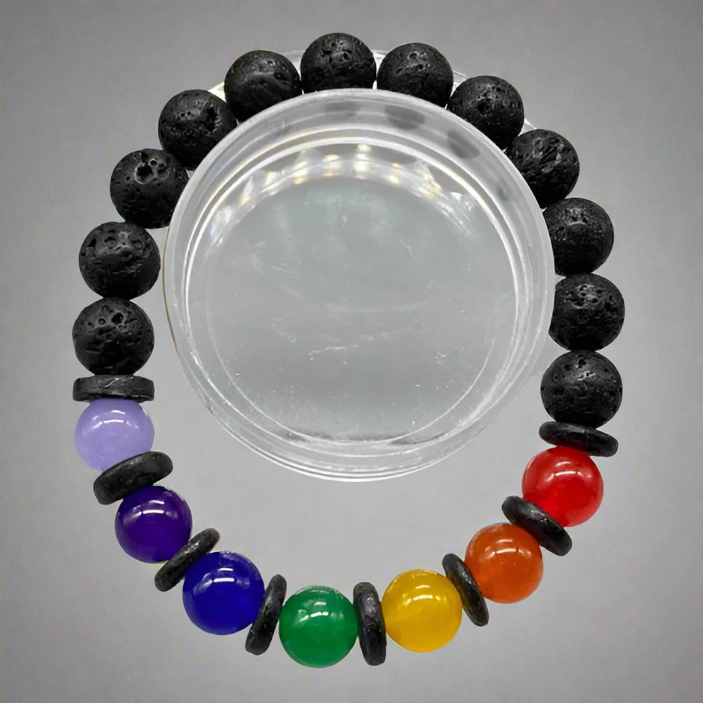 Bracelets - Rainbow Beaded Bracelet