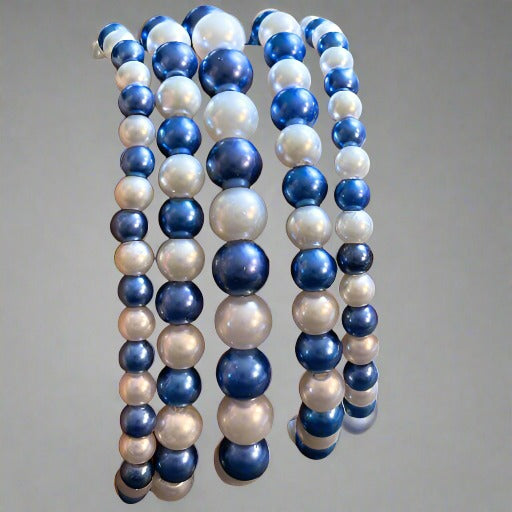 Bracelets - 5 Strand Mixed Pearl Bracelet