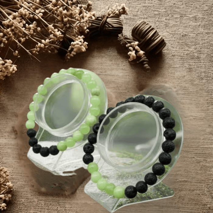 Genuine Green Calcite Gemstone Heart Chakra Bracelets
