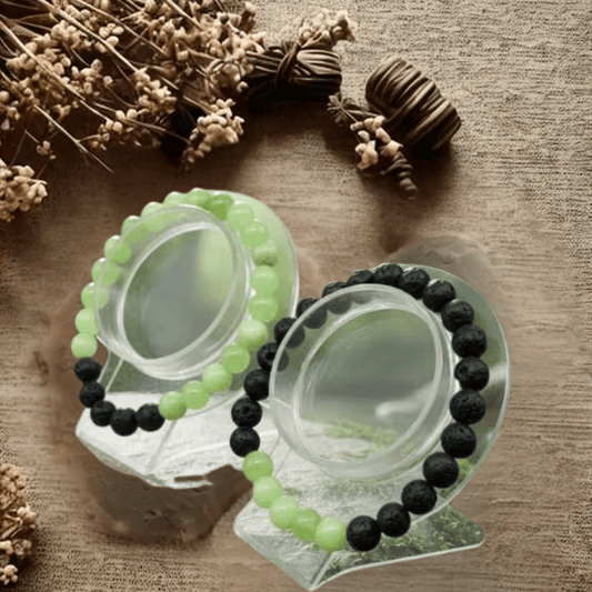 Genuine Green Calcite Gemstone Heart Chakra Bracelets