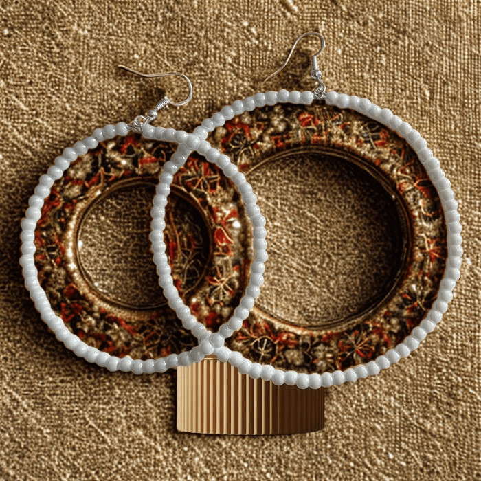 Glamorous Oversized Hoops, Peace N Beads