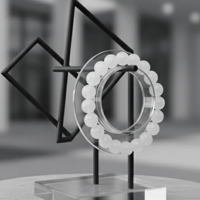 White Jade Gemstone Bracelet | Peace N Beads