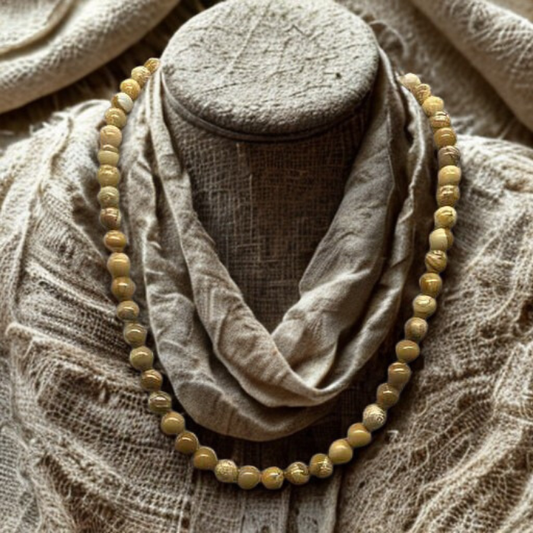 Collar de jaspe con imagen genuina