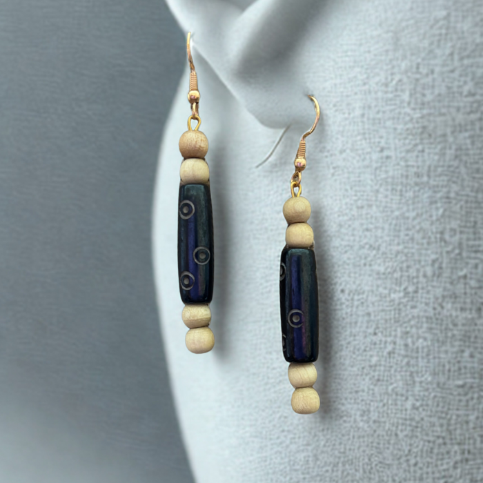 Boho Grain Handmade Wood Drops
