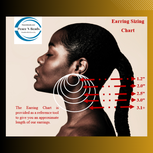 Peace N Beads Earring Sizing Chart 