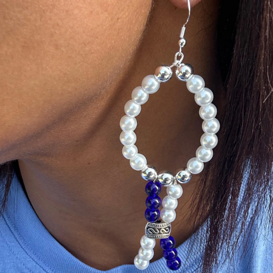 White Oval Drop, Peace N Beads 