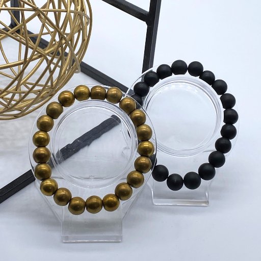 Black Onyx Hematite Bracelets-Peace N Beads Design