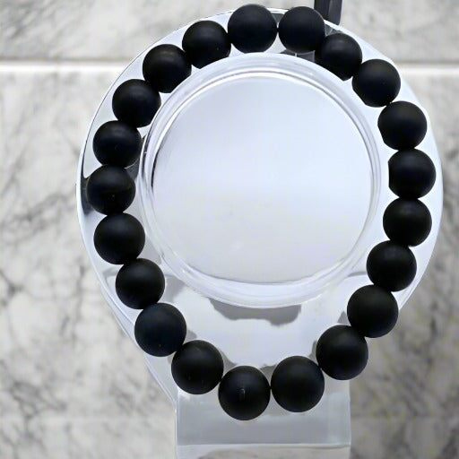 Black Onyx Hematite Bracelets-Peace N Beads Design