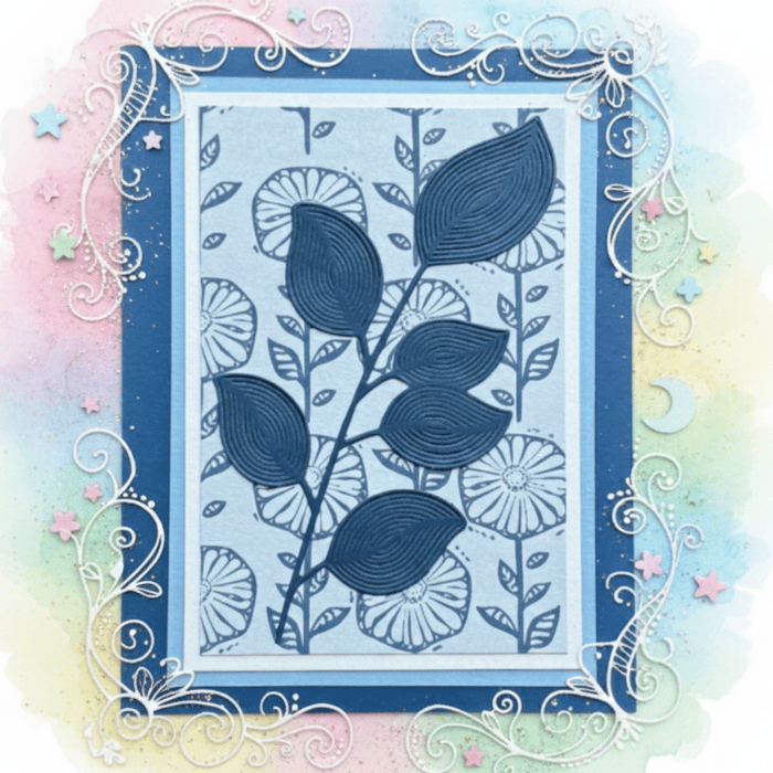 Foliage Fantasia: Nature-Inspired Creations themed note cards with intricate floral designs