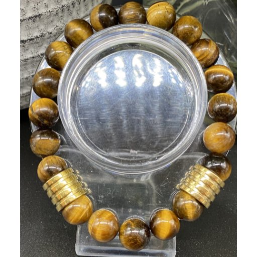 Genuine Tiger Eye Bracelet-Peace N Beads Design