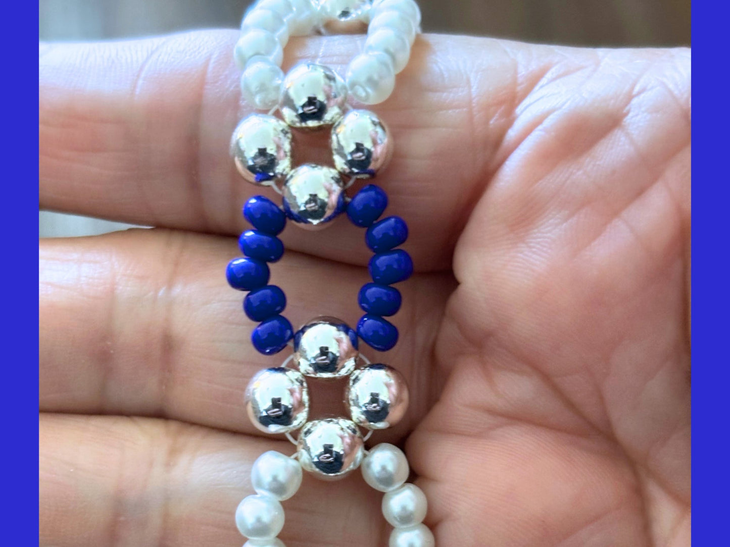 Hematite Pearl Bracelet-Peace N Beads Design
