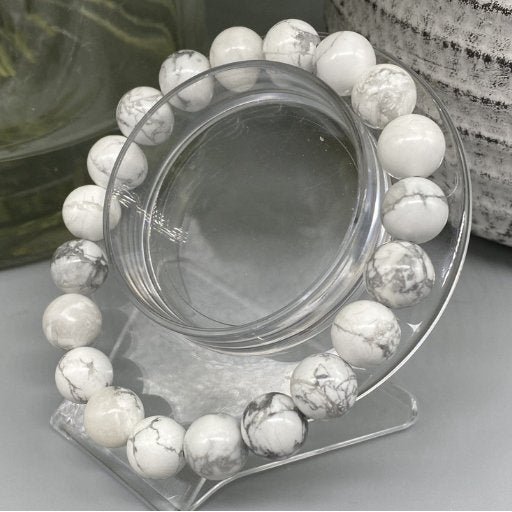 Howlite Gemstone Bracelet-Peace N Beads Design