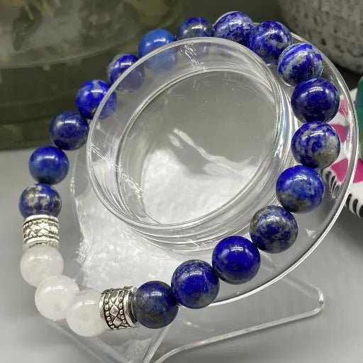 Lapis Jade Gemstone Bracelet-Peace N Beads Design