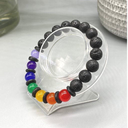 Rainbow Beaded Bracelet-Peace N Beads Design