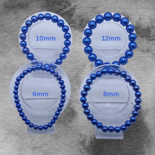 Single Royal Blue Stretch Bracelet-Peace N Beads Design