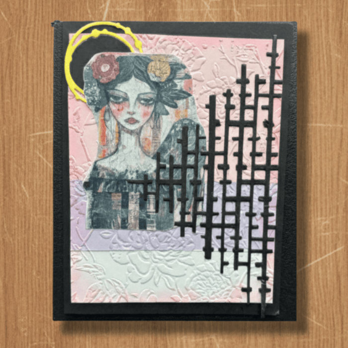 Vintage Vignettes Ladies of Elegance Note Cards featuring artistic floral designs and unique textures