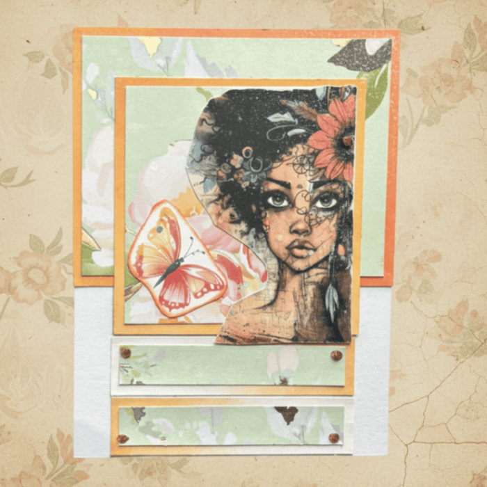 Vintage Vignettes Ladies of Elegance Note Cards featuring artistic floral and butterfly designs