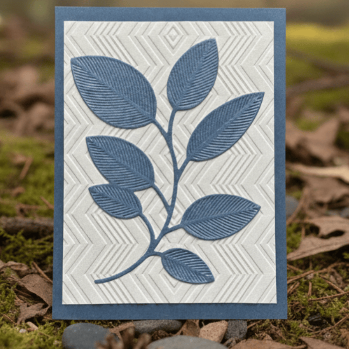 Handcrafted note card from Peace N Beads Design featuring a leaf design titled Whispers of the Wild