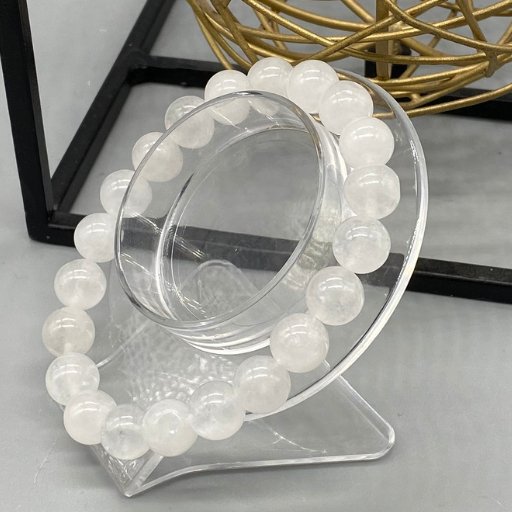 White Jade Gemstone Bracelet-Peace N Beads Design