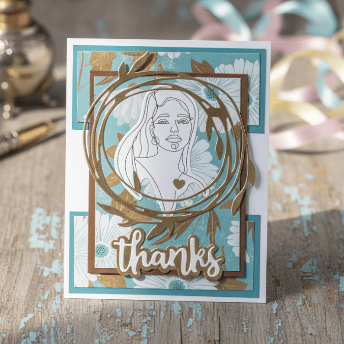 With Gratitude A Timeless Thank You Note Cards featuring elegant floral design and gold accents